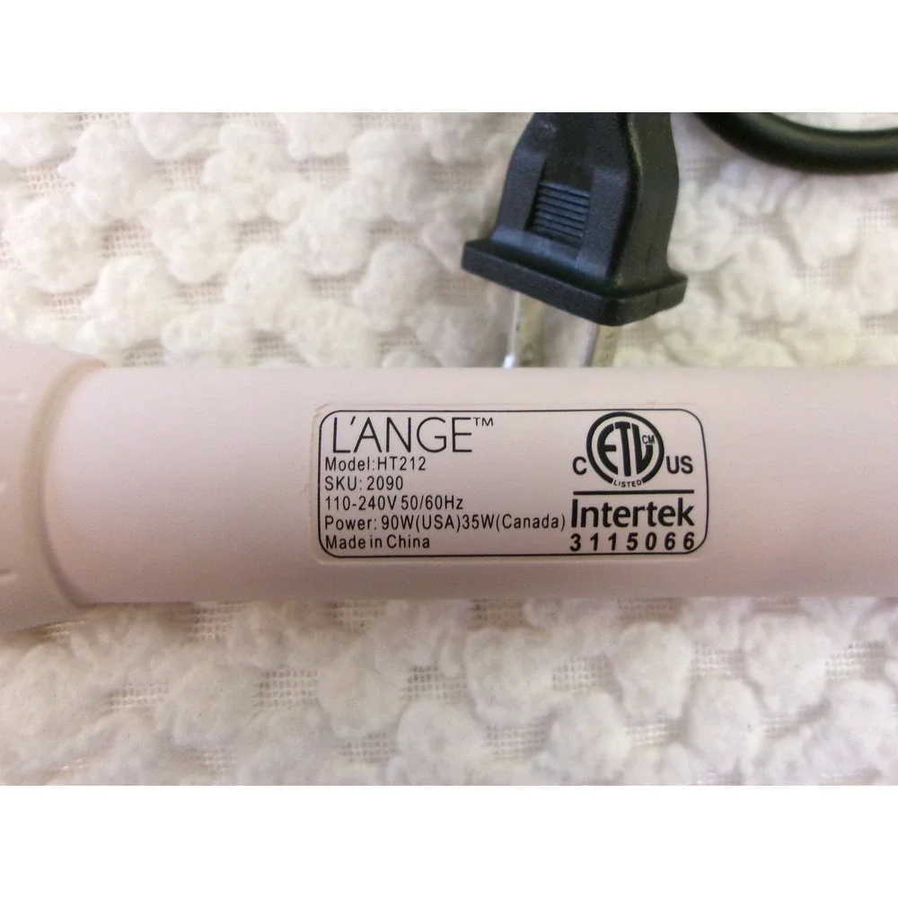 L'ange Ondulé Rose Gold Titanium Curling Wand 32mm Blush Pink‎ HT212